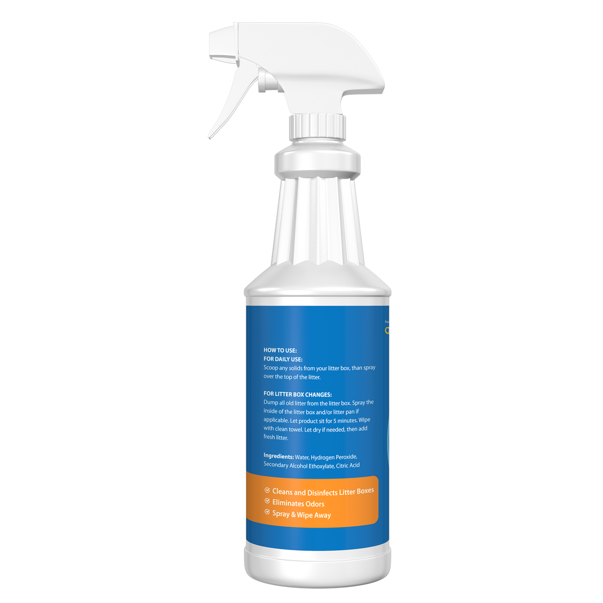 NEW! Litter Box Cleaner & Deodorizer 16oz Bottle