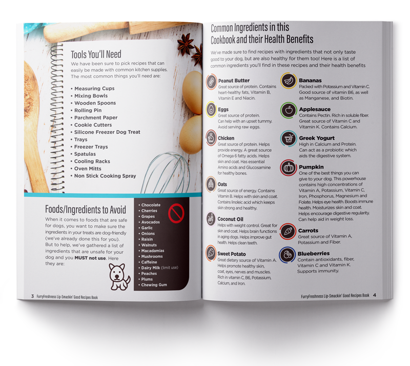 Gift- FurryFreshness 50 Lip Smackin' Good Treat Recipes Gift